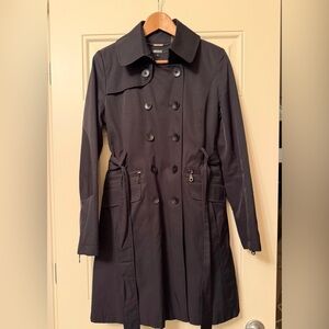 DKNY Women's Dark Gray Trench Coat